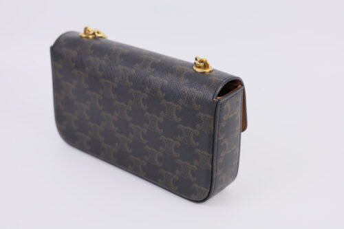 CELINE Chain Shoulder Bag Claude In Triomphe Canvas - Image 5